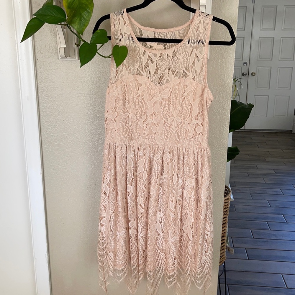 Blush Lace Dress